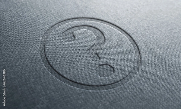 Obraz jeans text question