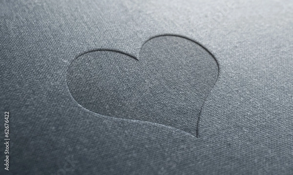 Obraz jeans text heart