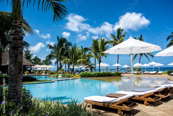 Obraz Resort in Flic-en-Flac, Mauritius