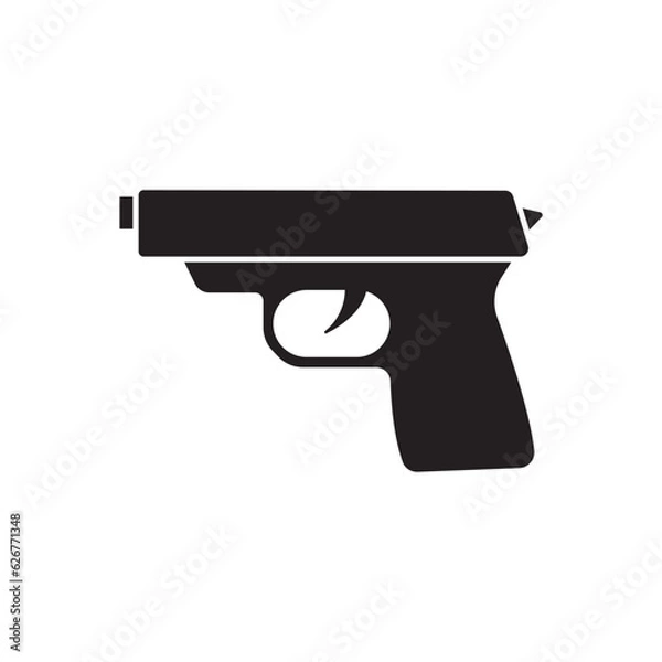 Obraz gun icon vector