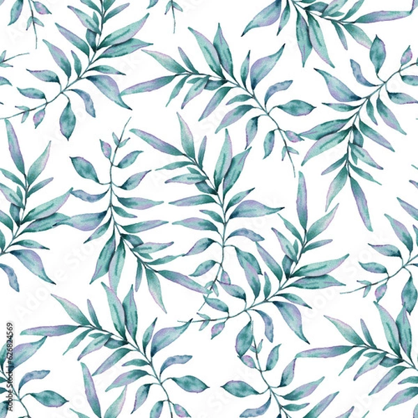Obraz Watercolor Floral Seamless Pattern Design