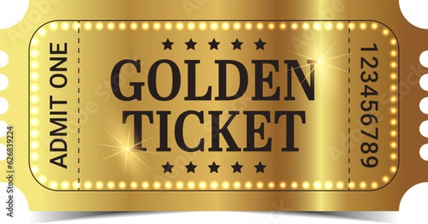 Obraz Golden ticket