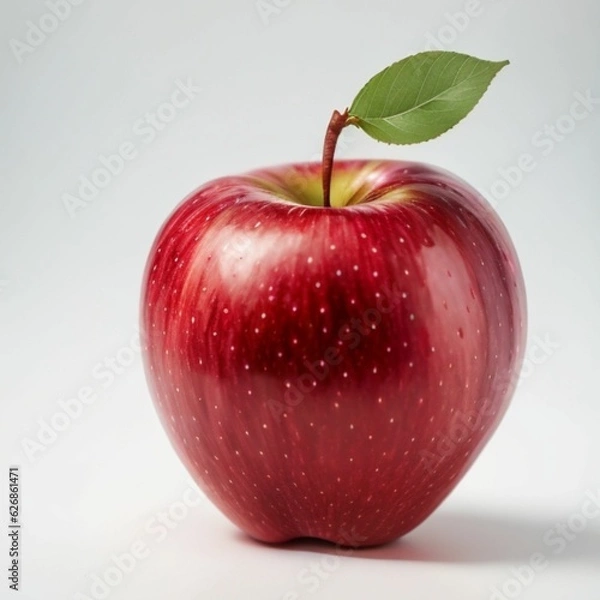 Fototapeta Red apple on white background