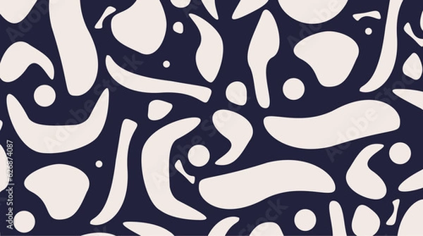 Obraz seamless pattern ornament shapes 