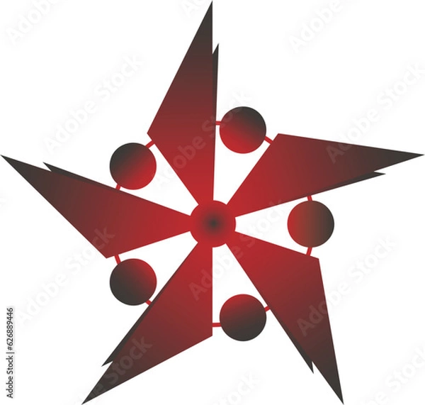 Obraz Vector abstract sign symbol star