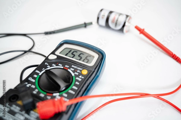 Fototapeta 電流電圧の点検　テスター
