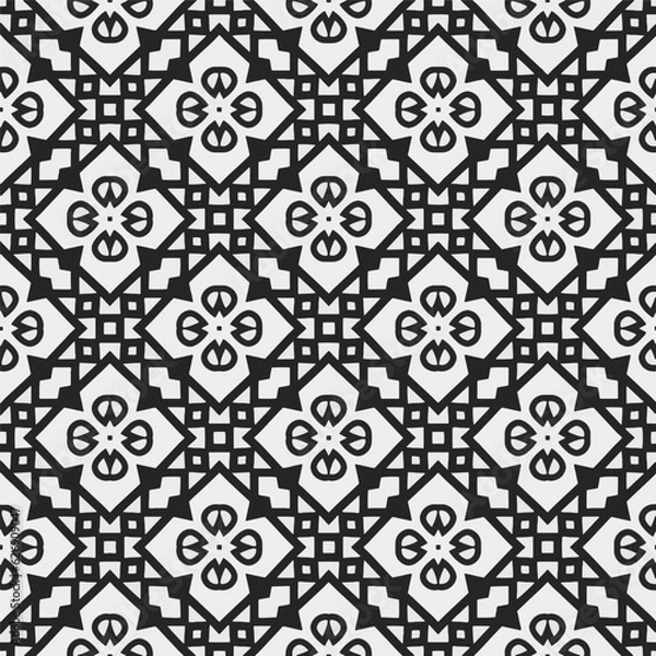 Fototapeta Simple  texture. Black and white color. seamless repeating pattern. Minimalistic background. Monochrome art. 