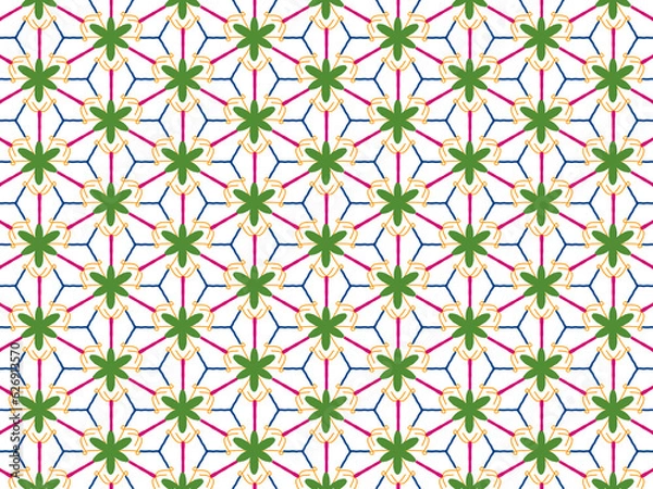 Fototapeta seamless pattern with flowers