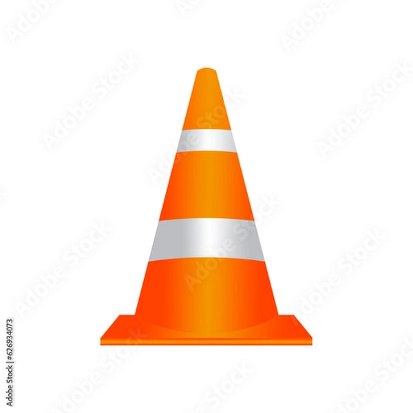 Fototapeta Traffic cone vector image