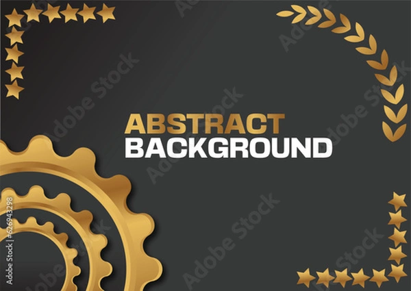 Fototapeta background with golden frame