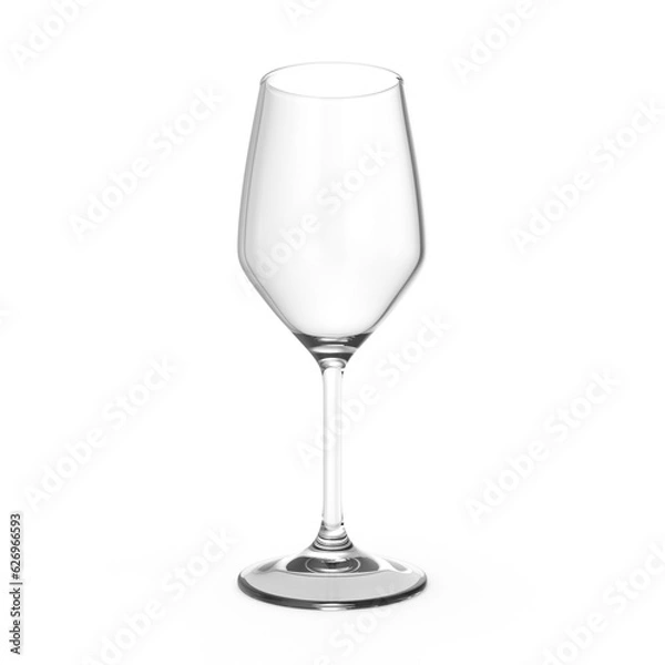 Fototapeta empty wine glass isolated on transparent background