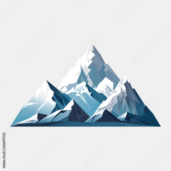 Fototapeta vector colourful mountain logo template