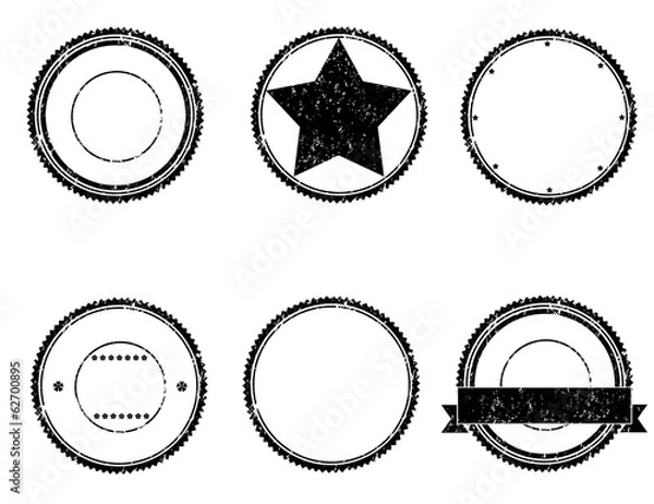 Obraz Set of grunge rubber stamps, vector illustration