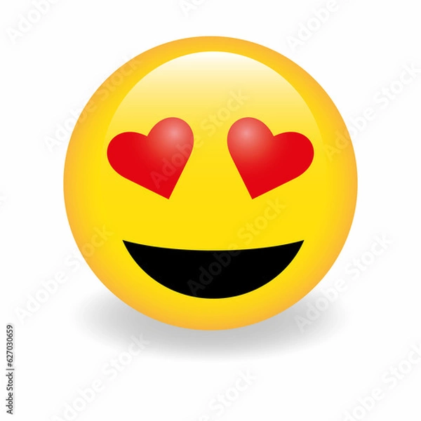 Obraz High quality emoticon vector on white background. Trending emoticon.