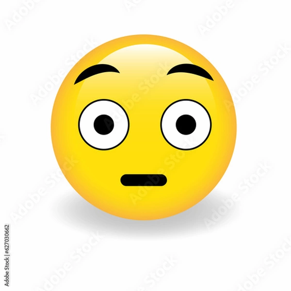 Obraz High quality emoticon vector on white background. Trending emoticon.