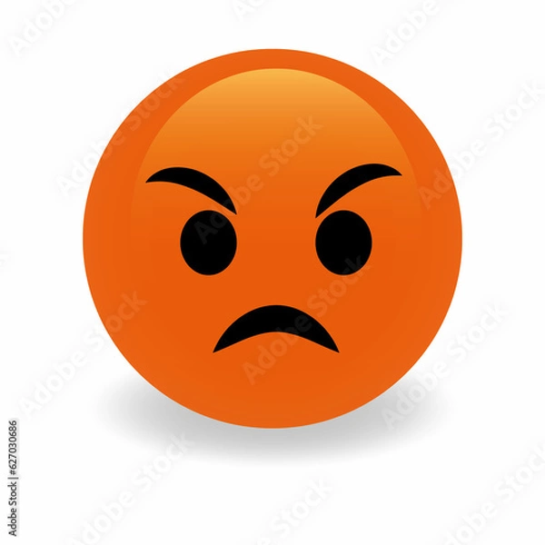 Obraz High quality emoticon vector on white background. Trending emoticon.