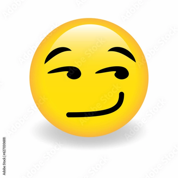 Obraz High quality emoticon vector on white background. Trending emoticon.
