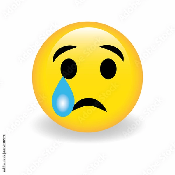 Obraz High quality emoticon vector on white background. Trending emoticon.