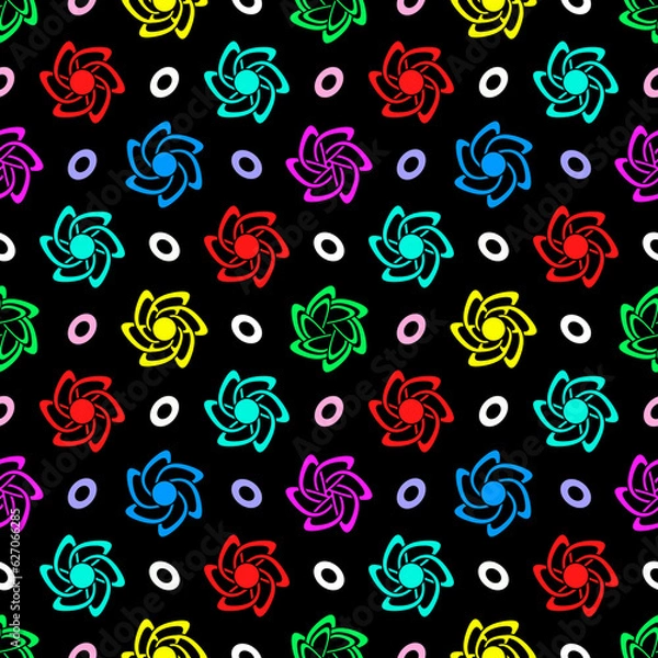 Fototapeta The seamless background. Abstract illustration. 