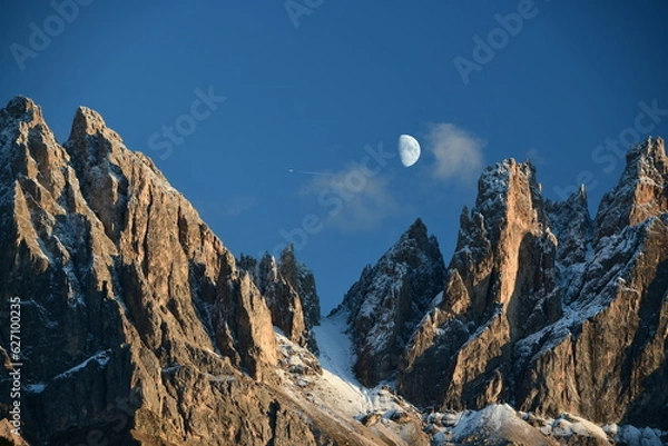 Obraz snow covered mountains, Dolomites
