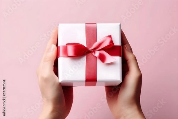 Fototapeta ギフトボックス　赤　with generative ai