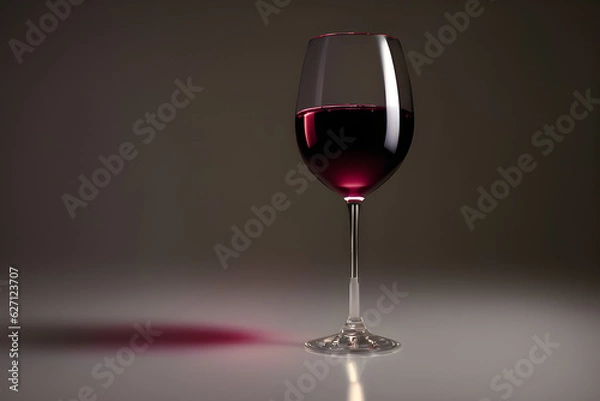 Obraz red wine glass. generative ai