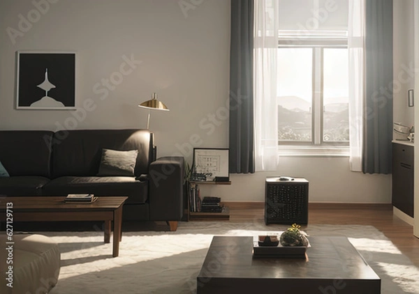 Fototapeta Serenity and Comfort - The Cozy Living Room