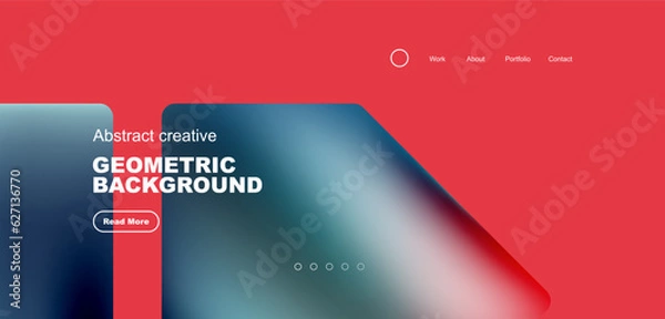 Fototapeta Vector creative geometric background design