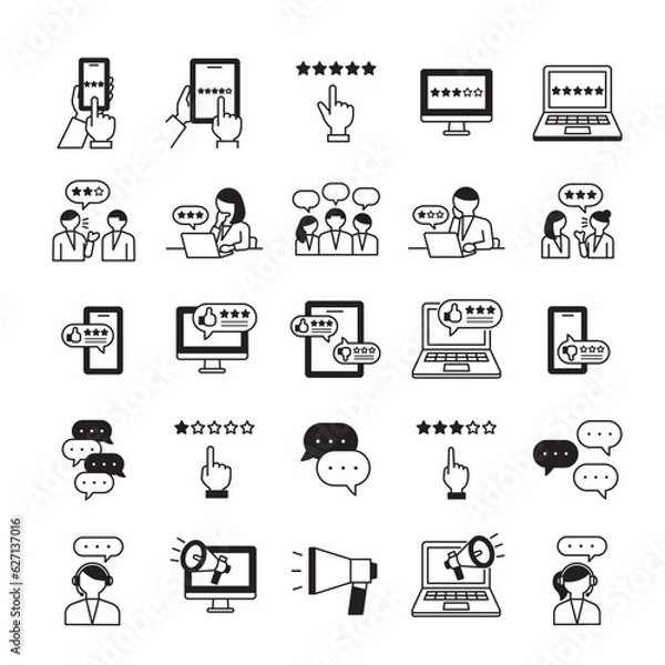 Obraz 口コミのアイコン集