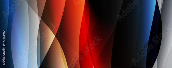 Fototapeta Trendy simple fluid color gradient abstract background with dynamic wave line effect. Vector Illustration For Wallpaper, Banner, Background, Card, Book Illustration, landing page