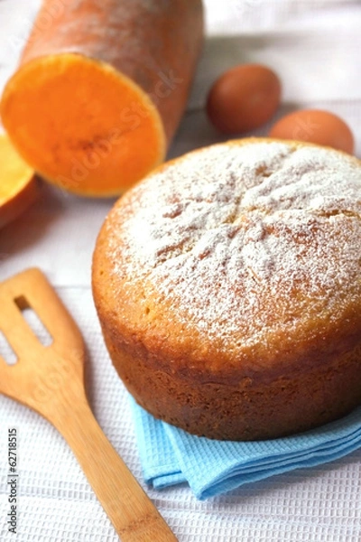 Fototapeta Orange and pumpkin pie