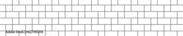 Fototapeta Cobblestone tile seamless pattern. Pavement surface. Rectangle and square bricks background. Kitchen backsplash or bathroom ceramic wall texture. Interior or exterior decoration.