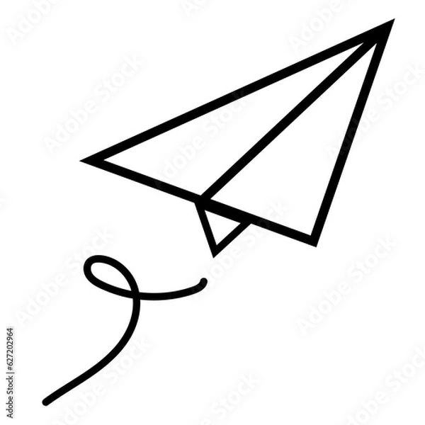 Obraz Simple Paper Plane Icon