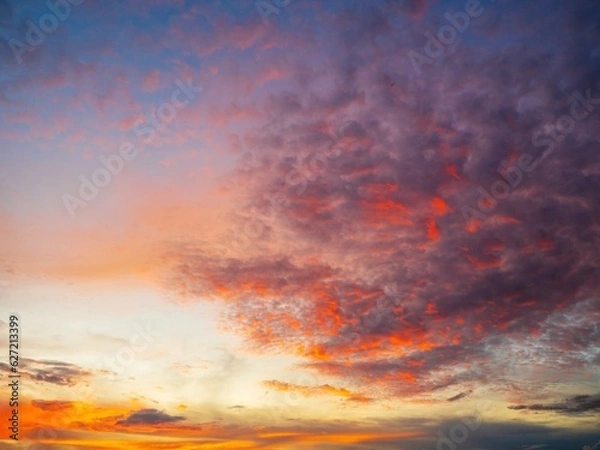Fototapeta Twilight sky background with Colorful sky in twilight background