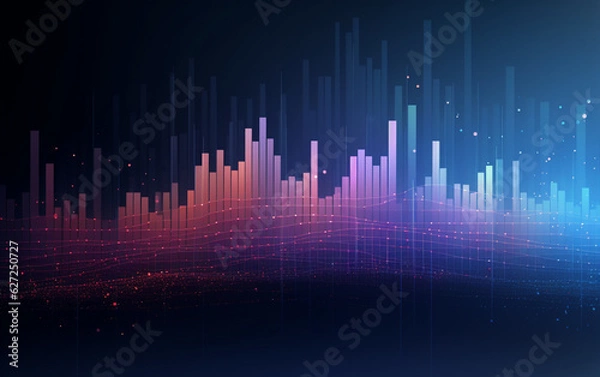 Fototapeta Background concept with abstract data design