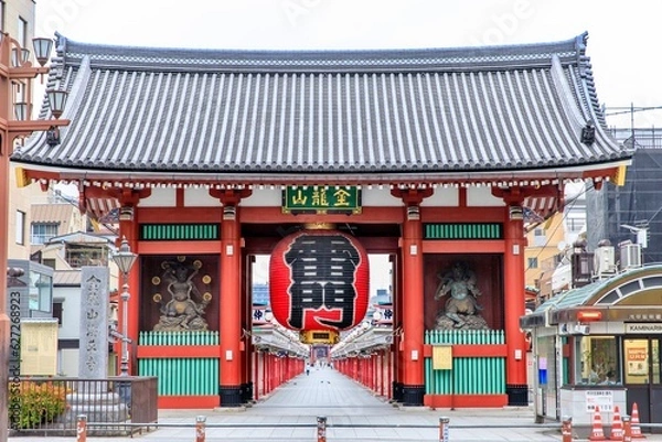 Obraz 東京、浅草寺の雷門