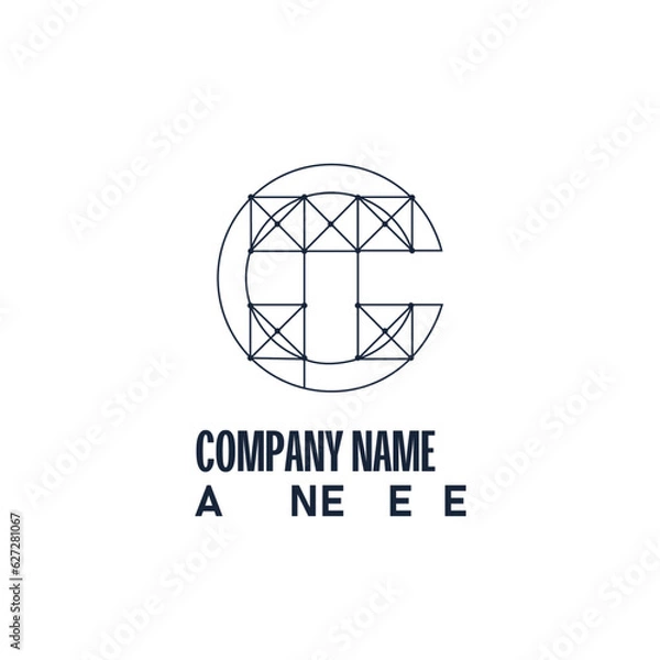 Obraz Letter Logo Abstract Design Vector