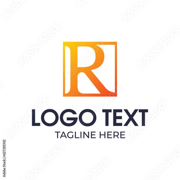 Obraz R initial logo