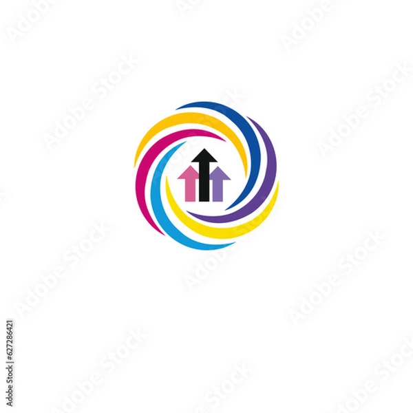 Obraz Chaotic Abstract Logo Design