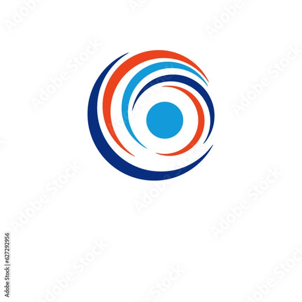 Obraz Moon Shape Logo. C Letter Shape Logo. Vector Logo