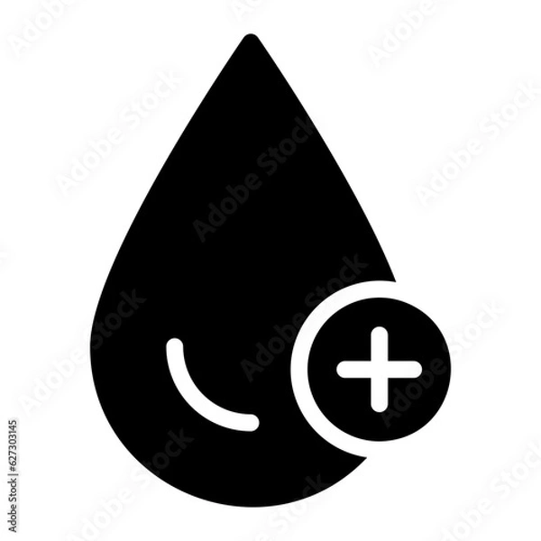 Obraz raindrop glyph icon