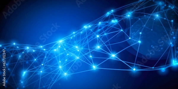 Fototapeta The world interconnected - Generative AI