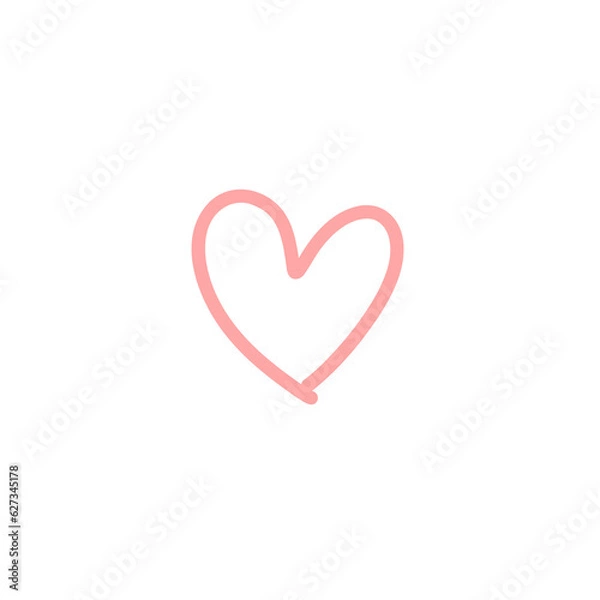 Obraz heart isolated on white