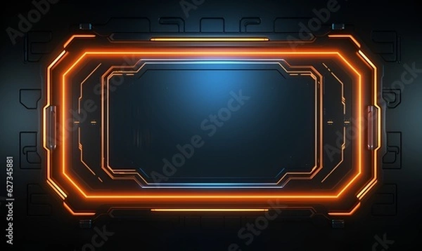 Obraz Abstract HUD sci-fi background