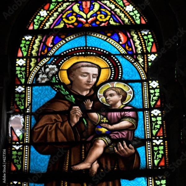 Obraz vitraux con imagen biblica