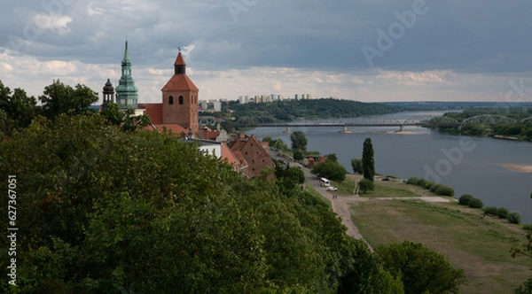 Obraz Grudziądz, panorama most