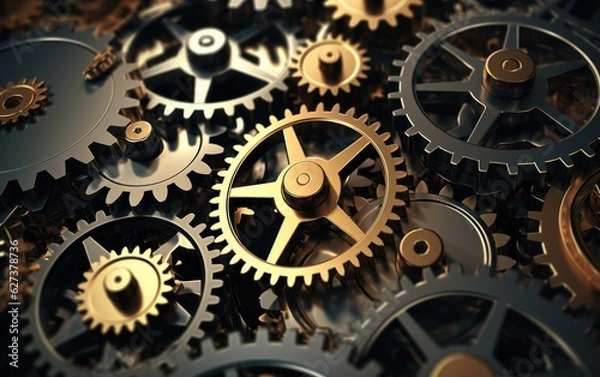 Fototapeta gear background