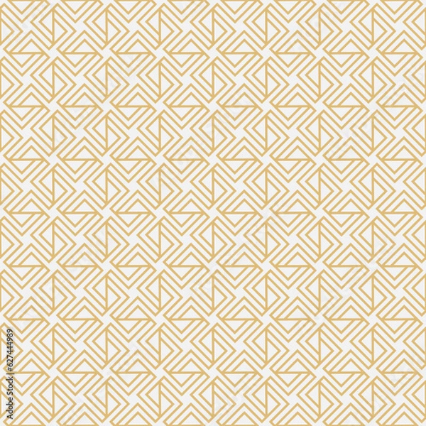 Fototapeta White and gold texture with lines.