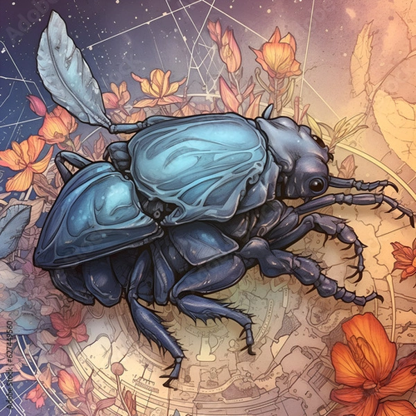 Obraz bug on a flower