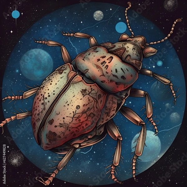 Obraz beetle on the ground